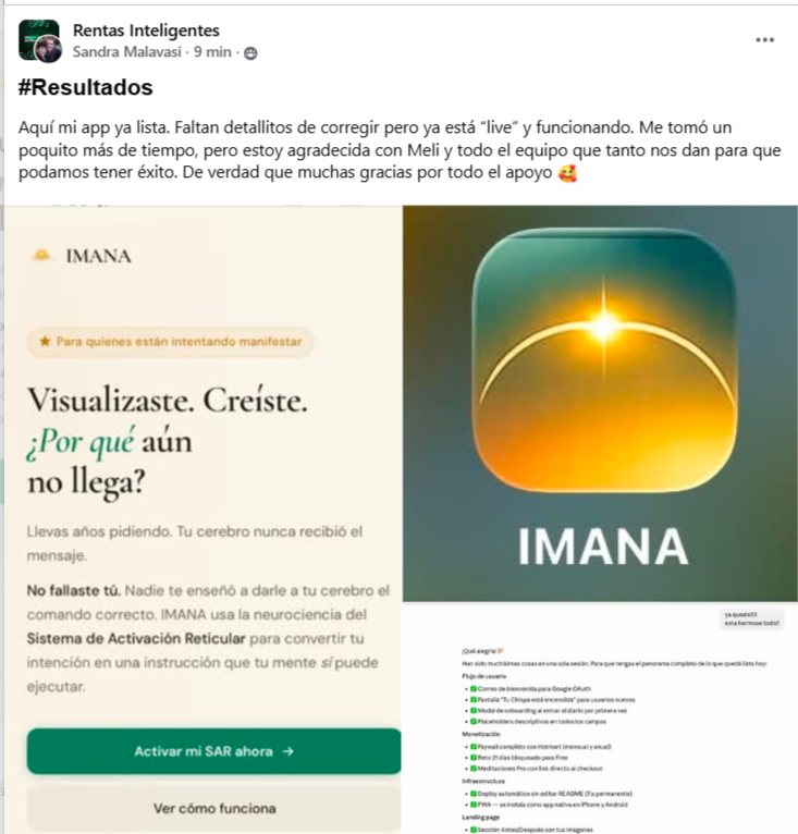 App de manifestación creada por una estudiante